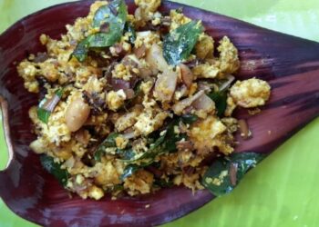 ഊണിന്-കറി-വേറൊന്നും-വേണ്ട,-വാഴക്കൂമ്പ്-മുട്ടത്തോരന്‍-ഉണ്ടെങ്കില്‍