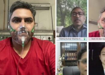 ഓക്‌സിജൻ-മാസ്‌കുമായി-ആശുപത്രിയിൽനിന്ന്‌-കേസ്‌-വാദിച്ച്‌-മലയാളി-അഭിഭാഷകൻ