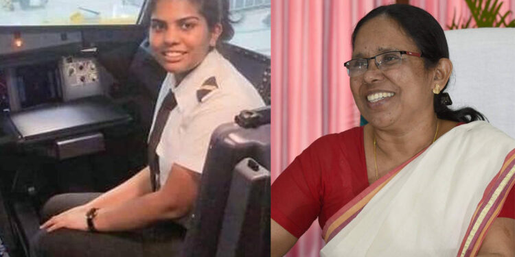 കൊച്ചുതുറയിൽ-നിന്ന്-വാനോളം-ഉയ‍ർന്ന-പെൺകരുത്ത്;-ജെനി-ജെറോമിന്-ആശംസകളുമായി-ശൈലജ-ടീച്ചർ