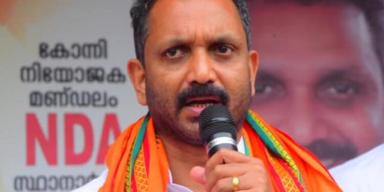 സ്ഥാനാർഥിത്വത്തിൽ-നിന്ന്-പിന്മാറാൻ-പണം;-കെ-സുരേന്ദ്രനെതിരെ-കേസെടുക്കാൻ-കോടതി-അനുമതി