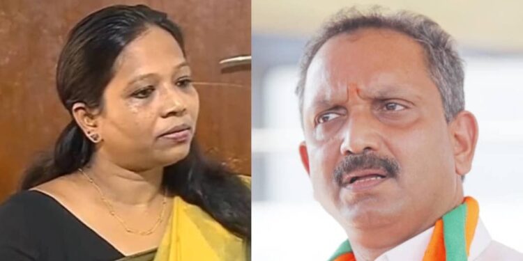 ബാഗില്‍-കൊണ്ടുനടന്നത്-പണമല്ലെങ്കില്‍-പിന്നെന്താണെന്ന്-സുരേന്ദ്രന്‍-വ്യക്തമാക്കണം-പ്രസീത-അഴീക്കോട്