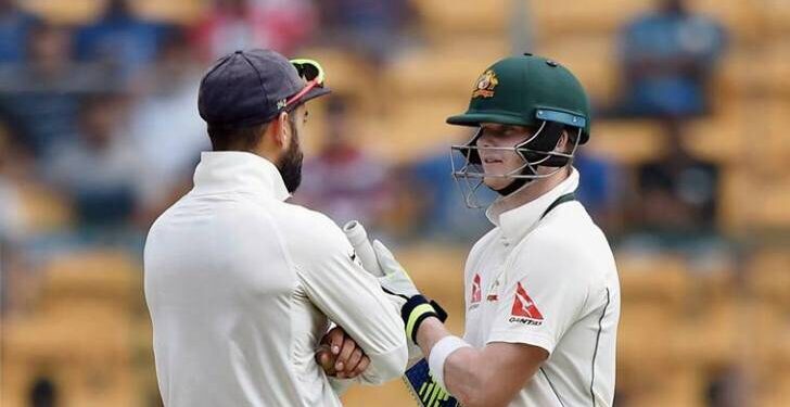 icc-test-rankings:-ബാറ്റ്‌സ്മാന്മാരിൽ-ഒന്നാമതായി-സ്റ്റീവ്-സ്മിത്ത്,-സ്ഥാനം-മെച്ചപ്പെടുത്തി-കോഹ്ലി