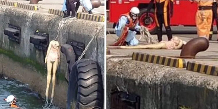 മുങ്ങിത്താഴുന്ന-‘സ്ത്രീയെ’-രക്ഷിച്ച്-ഫയർഫോഴ്‌സ്…-പക്ഷെ-ട്വിസ്റ്റ്