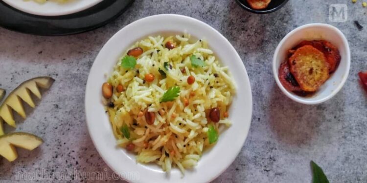 മാംഗോ-റൈസും-പൊട്ടറ്റോ-ഗാര്‍ലിക്-ഫ്രൈയും,-കേമമാണീ-കോംമ്പോ-ലഞ്ച്-ബോക്‌സ്