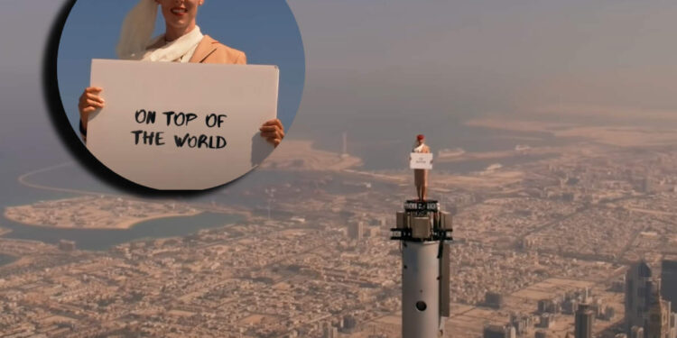 ബുർജ്-ഖലീഫയുടെ-നെറുകെ-എയർഹോസ്റ്റസ്;-വീഡിയോയുടെ-സത്യം-വെളിപ്പടുത്തി-എമിറേറ്റ്സ്