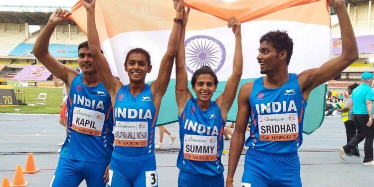 ലോക-അണ്ടർ-20-അത്‌ലറ്റിക്‌സ്-മിക്സഡ്-റിലേയിൽ-ഇന്ത്യക്ക്-വെങ്കലം