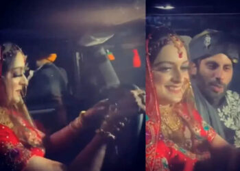 ജീപ്പോടിച്ച്-ഭർത്താവിന്റെ-വീട്ടിലേക്ക്-സ്റ്റൈലൻ-എൻട്രി,-വൈറലായി-നവവധു