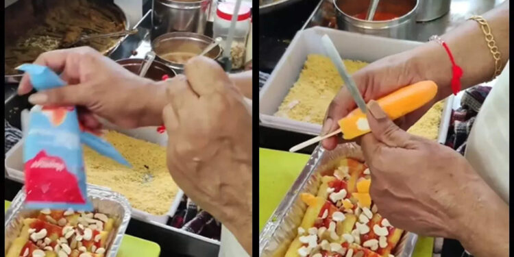 തേങ്ങാവെള്ളത്തിൽ-കുതിർത്ത-ബ്രെഡ്,-അരിഞ്ഞിട്ട-ഐസ്ക്രീം,-പിന്നെ-കുറെ-ചീസും