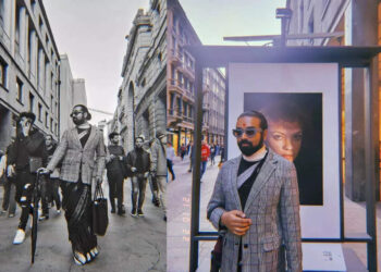 സാരിയുടുത്ത്-പൊട്ടുകുത്തി-മിലാൻ-തെരുവിൽ!-വൈറലായി-ഇന്ത്യൻ-യുവാവിന്റെ-ഫോട്ടോ