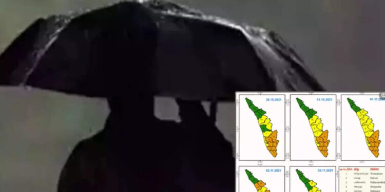 അഞ്ച്-ജില്ലകളിൽ-മൂന്ന്-ദിവസം-ഓറഞ്ച്-അലേർട്ട്;-ശക്തമായ-മഴ-തുടരുമെന്ന്-മുന്നറിയിപ്പ്