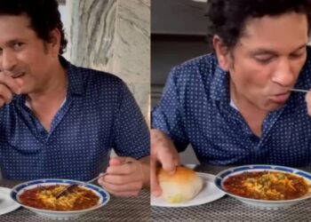 മഹാരാഷ്ട്രയുടെ-നമ്പർ-വൺ-മിസൽ-പാവ്;-വീഡിയോ-പങ്കുവെച്ച്-സച്ചിൻ