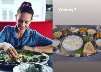 ‘എന്റെ-പ്രിയപ്പെട്ട-ഭക്ഷണം’;-സാമ്പാറും-രസവും-കൂട്ടി-ഊണ്-ആസ്വദിച്ച്-കല്‍ക്കി-കോച്‌ലിന്‍