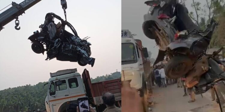 കോഴിക്കോട്-ലോറി-കാറിലും-ഓട്ടോയിലും-ഇടിച്ച്-അപകടം;-രണ്ടു-പേര്‍-മരിച്ചു