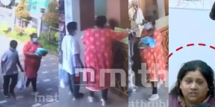 ഭാവവ്യത്യാസമില്ലാതെ-നീതു,-താക്കോല്-വാങ്ങി-കുഞ്ഞുമായി-മുറിയിലേക്ക്;-സിസിടിവി-ദൃശ്യങ്ങള്-പുറത്ത്