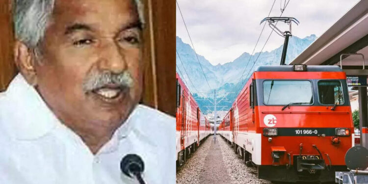 കെ-റെയിലിനു-പകരം-സബ‍ര്‍ബൻ-പാത,-ചെലവ്-10,000-കോടി-മാത്രം;-നിർദേശവുമായി-ഉമ്മൻ-ചാണ്ടി