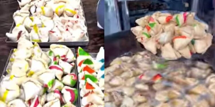 പച്ചയും-ചുവപ്പും-നിറങ്ങളില്‍-സമൂസ;-വൈറലായി-കാന്‍പുര്‍-സ്ട്രീറ്റ്-ഫുഡ്-കച്ചവടക്കാരന്‍