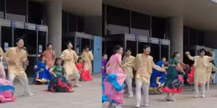 ഹിന്ദി-ഗാനത്തിന്-ചുവടുവെച്ച്-കൊറിയന്‍-വിദ്യാര്‍ത്ഥികള്‍;-കൈയ്യടിച്ച്-സോഷ്യല്‍-മീഡിയ,-വീഡിയോ-വൈറല്‍