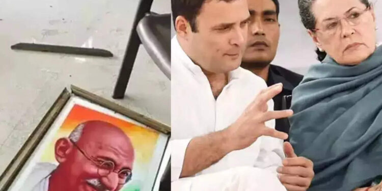 ഗാന്ധിജിയോട്-‘അനാദരവ്-കാണിക്കുന്നവ‍ര്‍-ഗുണ്ടകളെന്ന്’-സതീശൻ;-അറസ്റ്റിലായവരി.-രാഹുലിൻ്റെ-പിഎയും;-കോൺഗ്രസിനെ-തിരിച്ചടിച്ച്-ഗാന്ധിചിത്ര-വിവാദം