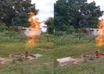 പൈപ്പില്‍-നിന്ന്-തീയും-വെള്ളവും-ഒരുമിച്ച്-പുറത്തേക്ക്;-വിചിത്രമായ-സംഭവം-കണ്ട്-ഞെട്ടി-പ്രദേശവാസികള്‍