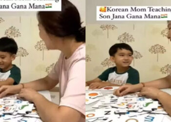 മകനെ-‘ജനഗണമന’-പാടാന്‍-പഠിപ്പിച്ച്-കൊറിയന്‍-അമ്മ;-വീഡിയോ-കണ്ട്-കയ്യടിച്ച്-സോഷ്യല്‍-മീഡിയ