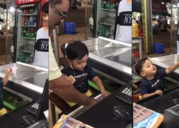 കടയിലെ-ക്യാഷറായി-ഒരു-കൊച്ചുമിടുക്കന്‍;-പൊട്ടിചിരിച്ച്-സോഷ്യല്‍-മീഡിയ