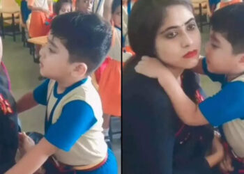 ഇനിയൊരിക്കലും-ചെയ്യില്ല,-പിണങ്ങല്ലെ-ടീച്ചറെ;-ഈ-ക്യൂട്ട്-മാപ്പുപറച്ചില്‍-ആരെയും-ചിരിപ്പിക്കും