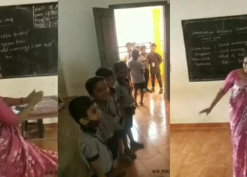 ക്ലാസ്-മുറിയില്‍-കുരുന്നുകളുടെ-‘ശ്രീവല്ലിയ്ക്ക്’-ചുവടുവെച്ച്-ബിന്ദു-ടീച്ചര്‍;-കുഞ്ഞു-മനസുകളിലെ-കൗതുകങ്ങളുടെ-കാവല്‍ക്കാരി,-കൈയ്യടിച്ച്-സോഷ്യല്‍-മീഡിയ