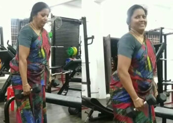 viral-video:-ഈ-അമ്മ-പൊളിയാണ്;-56ാം-വയസിലും-സാരിയുടുത്ത്-വര്‍ക്കൗട്ട്,-വൈറലായി-വീഡിയോ