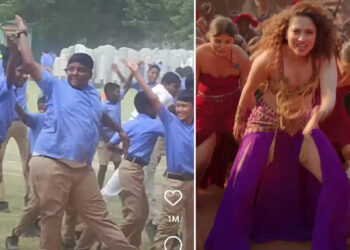 സ്കൂൾ-യൂണിഫോമിൽ-ഒരു-തകർപ്പൻ-കാവാലയ-നൃത്തം,-പൊളിച്ചടുക്കി-പിള്ളേർ