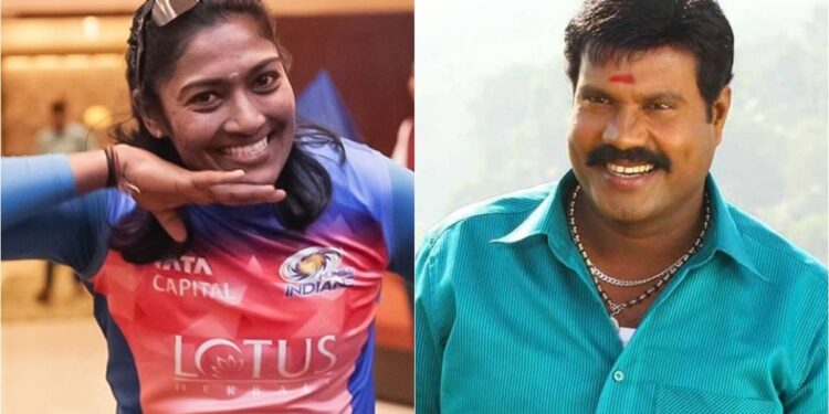 മണിച്ചേട്ടന്റെ-പാട്ടുപാടി-മുംബൈ-ഇന്ത്യൻസ്-ആരാധകരെ-കയ്യിലെടുത്ത്-സജന,-വീഡിയോ