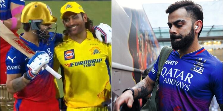 ipl-2024:-ഇങ്ങനെയാകണം-കൂട്ടുകാർ,-ധോണിയെ-ചിരിപ്പിച്ച്-കോഹ്ലി