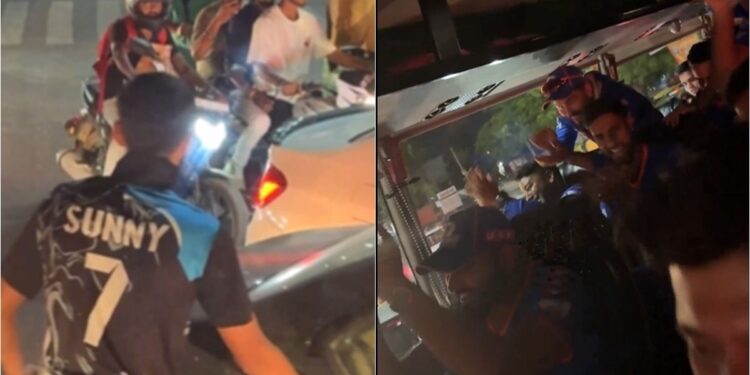 ട്രാഫിക്കിൽ-രക്ഷകനായെത്തിയ-യുവാവിന്-കൈയ്യടിച്ച്-മുംബൈ-ഇന്ത്യൻസ്-താരങ്ങൾ;-വീഡിയോ-കാണാം