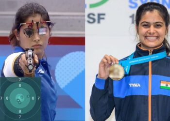 ഒളിമ്പിക്സിൽ-ഇന്ത്യക്ക്-ആദ്യ-മെഡൽ;-ചരിത്രം-കുറിച്ച്-മനു-ഭാക്കർ