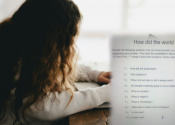 ദൈവവും-സാത്താനും-യഥാർഥമാണോ?-വിവാദത്തിലായി-ഹിസ്റ്ററി-ക്ലാസിലെ-അസൈൻമെന്റ്‌-ചോദ്യങ്ങൾ