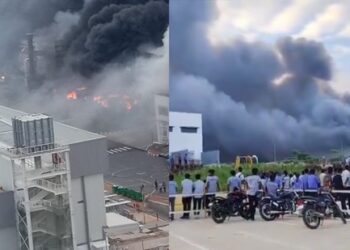 ​ഹൊസൂരിൽ-ടാറ്റ-ഇലക്ട്രോണിക്സ്-നിർമാണക്കമ്പനിയിൽ-വൻ-തീപിടിത്തം